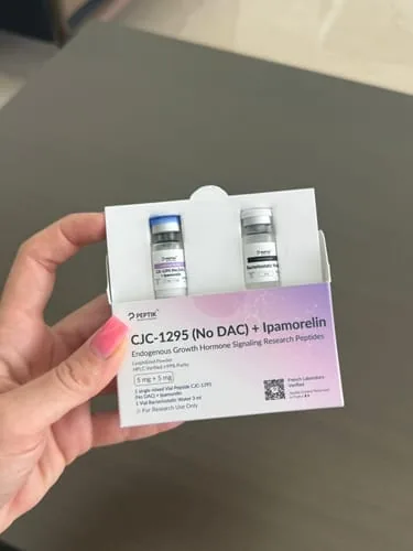Customer photo review of CJC-1295 (NO DAC) + Ipamorelin Lyophilized Vial + Sterile Water